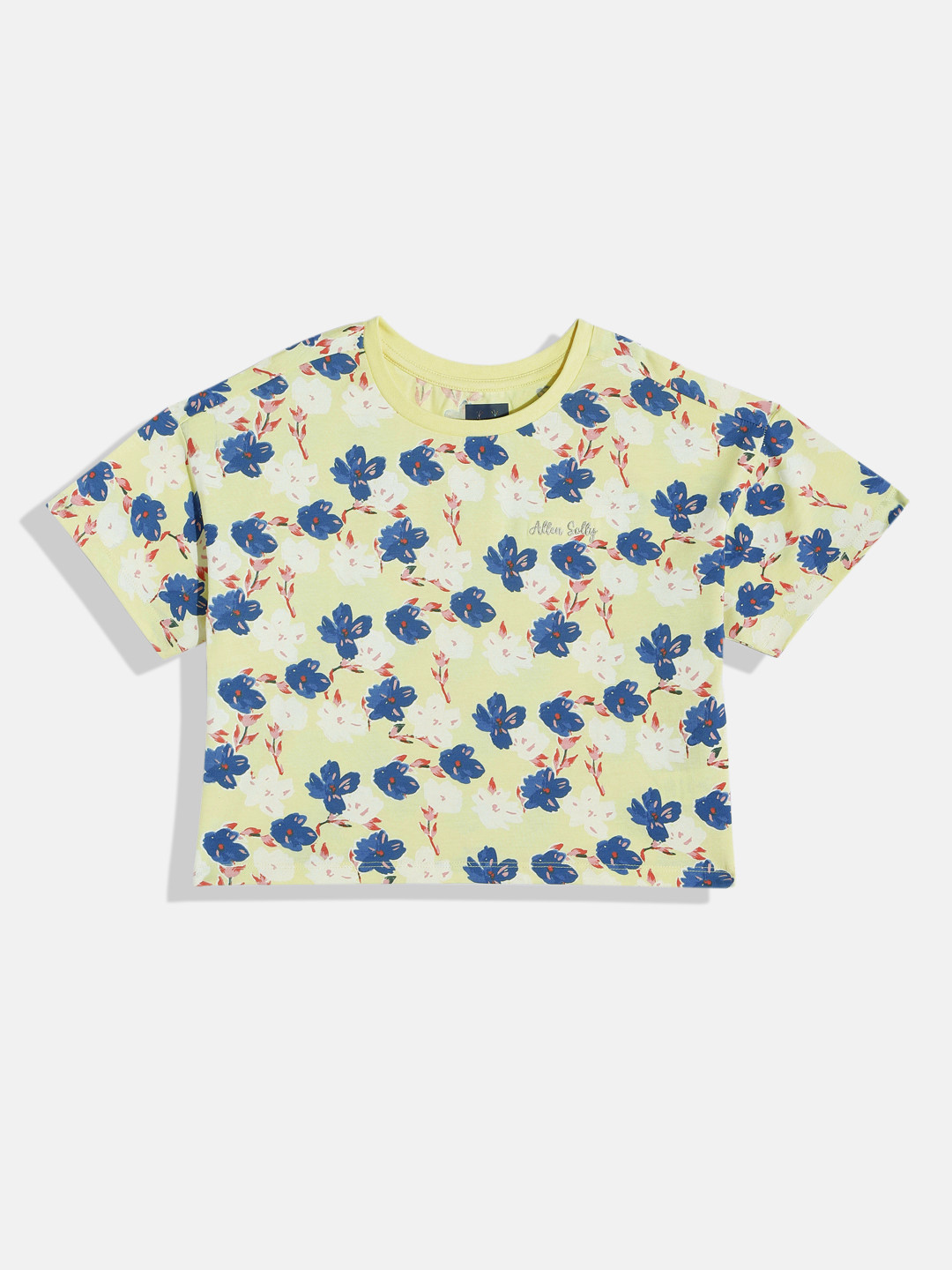 Allen Solly Junior Girls Floral Printed Cotton T-shirt