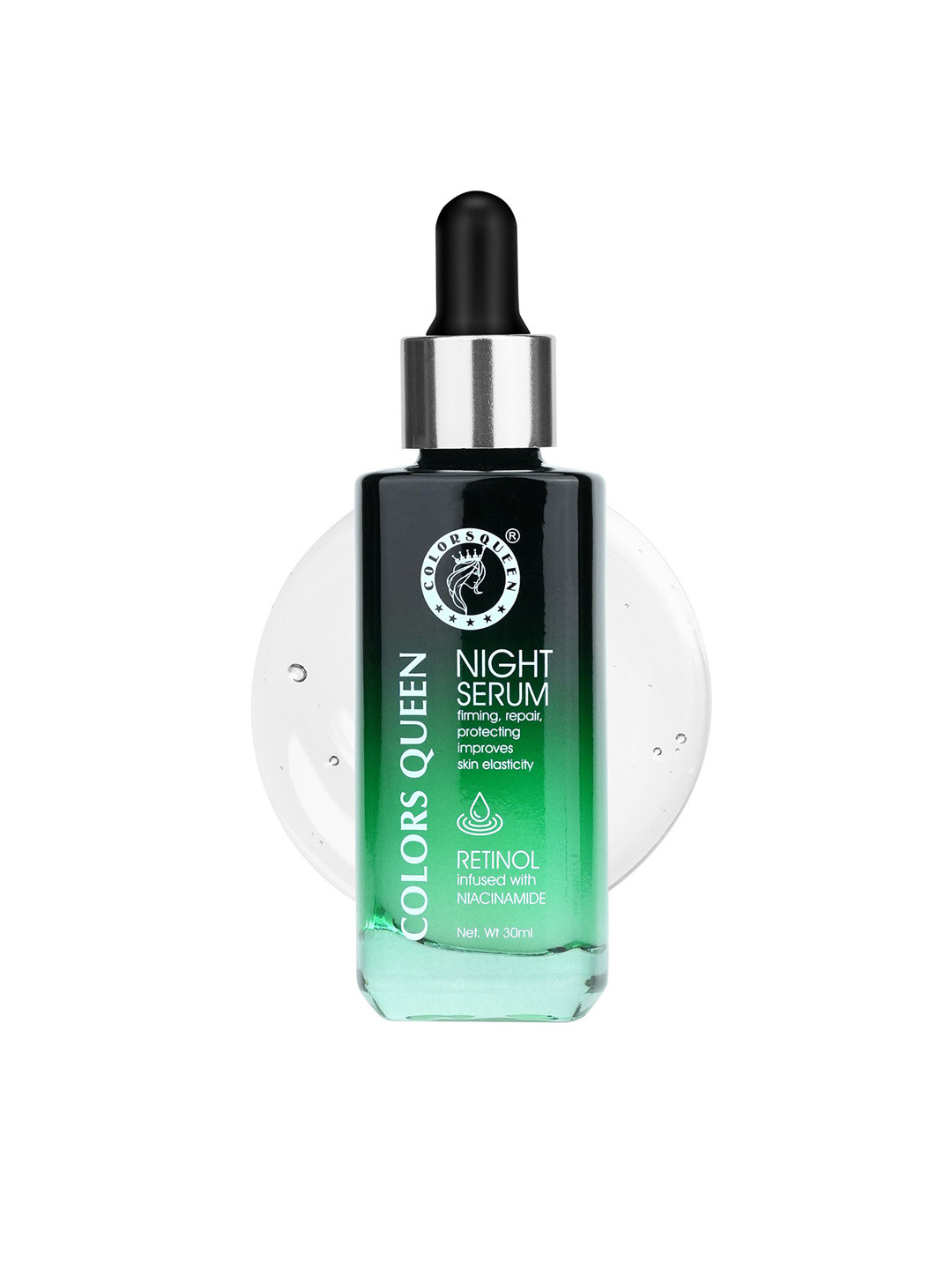 Colors Queen Retinol Night Serum with Niacinamide to Improve Skin Elasticity - 30 ml