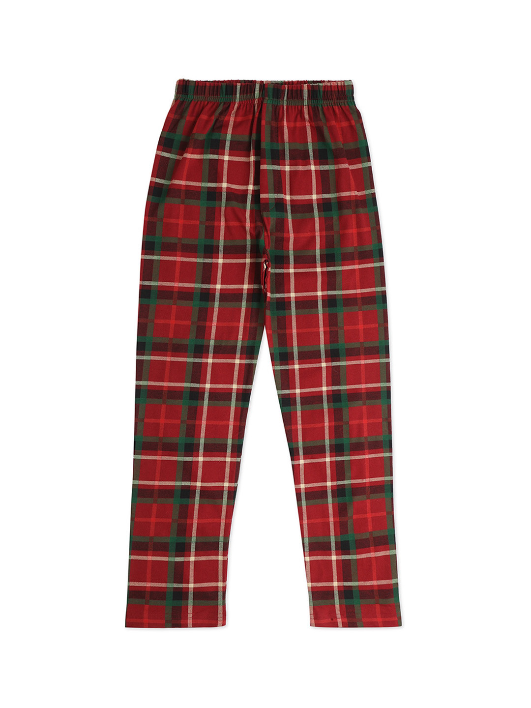earth conscious Girls Checked Pure Cotton Lounge Pant
