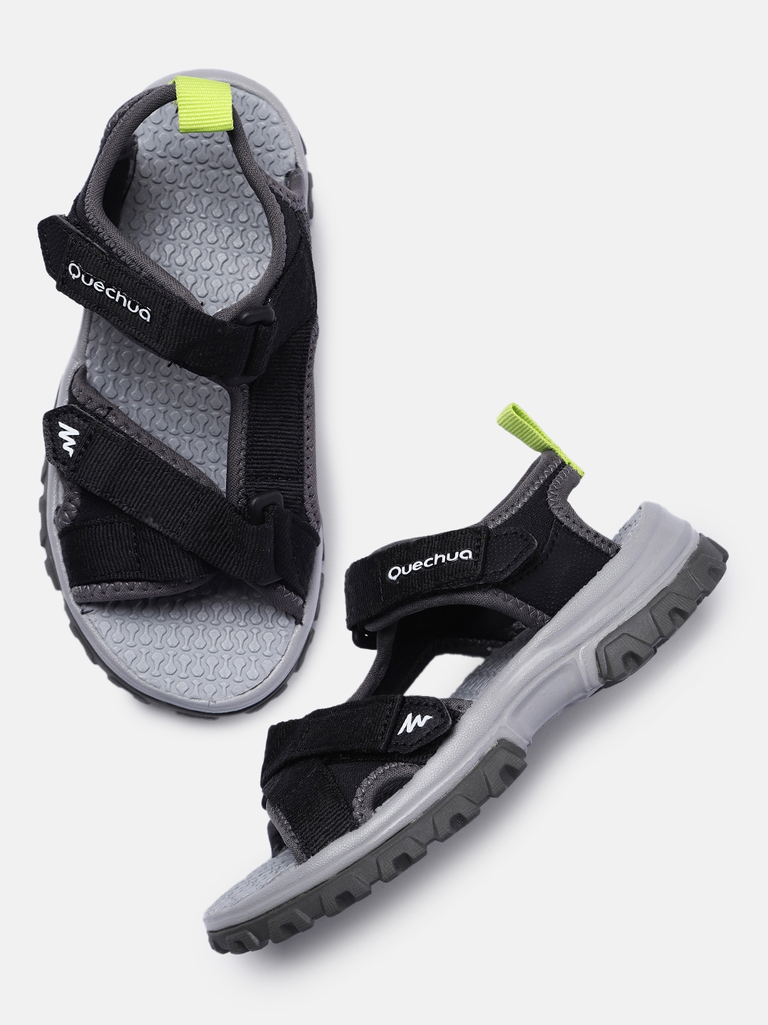 Quechua By Decathlon Kids Black Lightweight Hiking Sandals