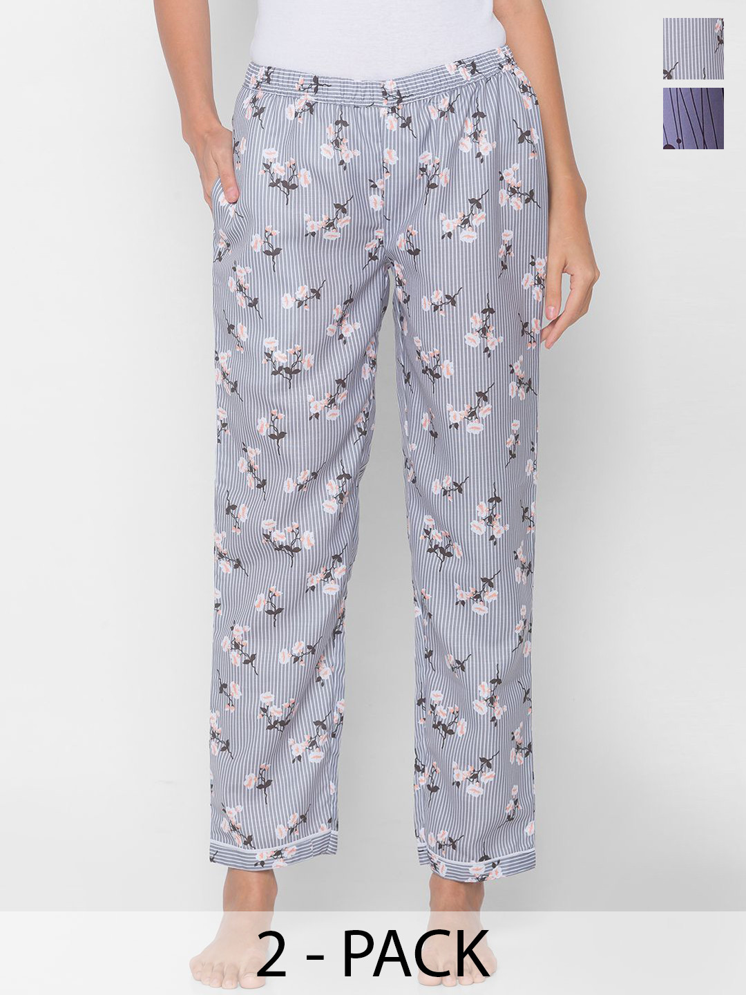 FashionRack Women Pack Of 2 Viscose Rayon Lounge Pants