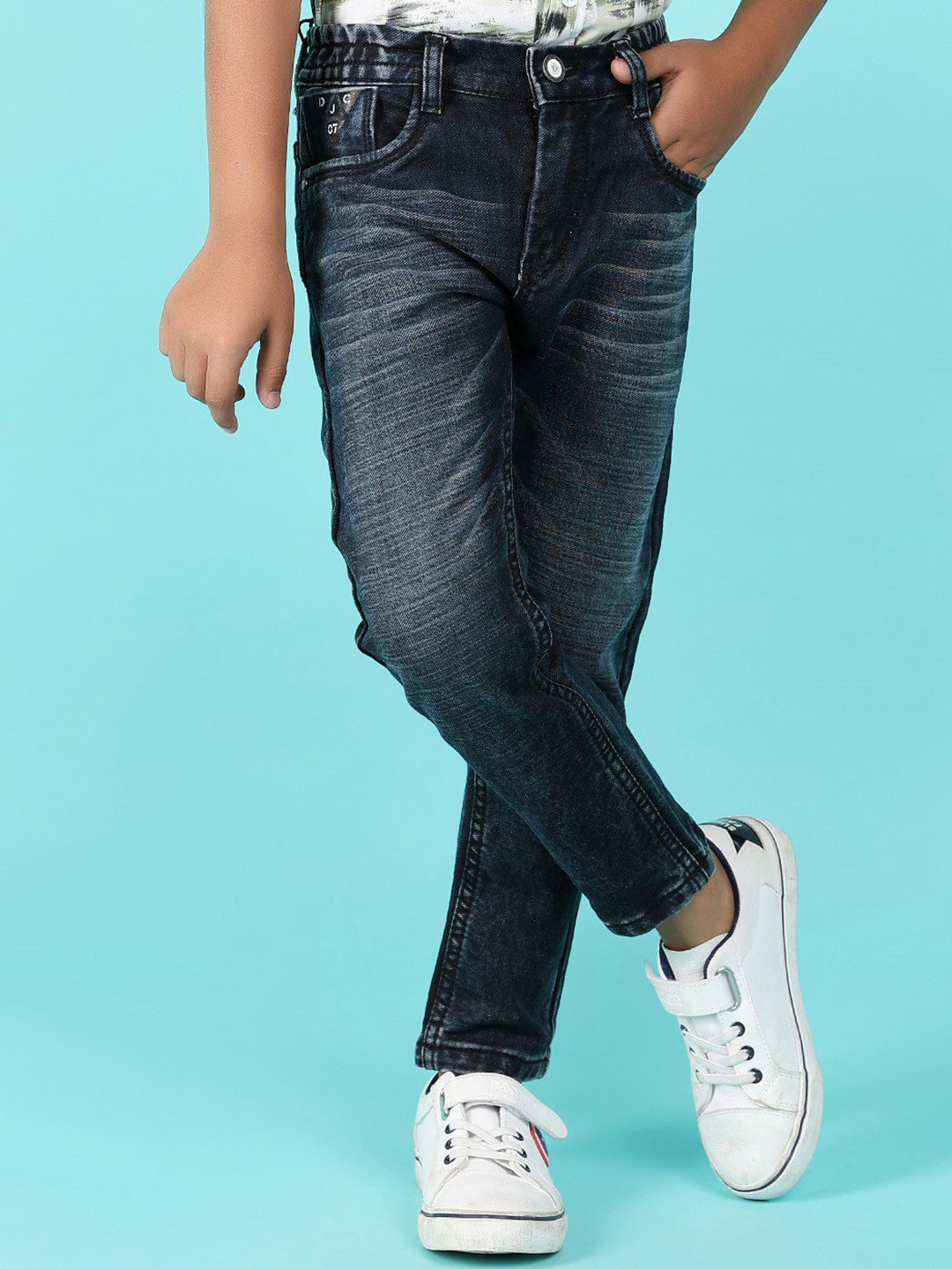 V-Mart Boys Low Distress Heavy Fade Mid-Rise Jeans