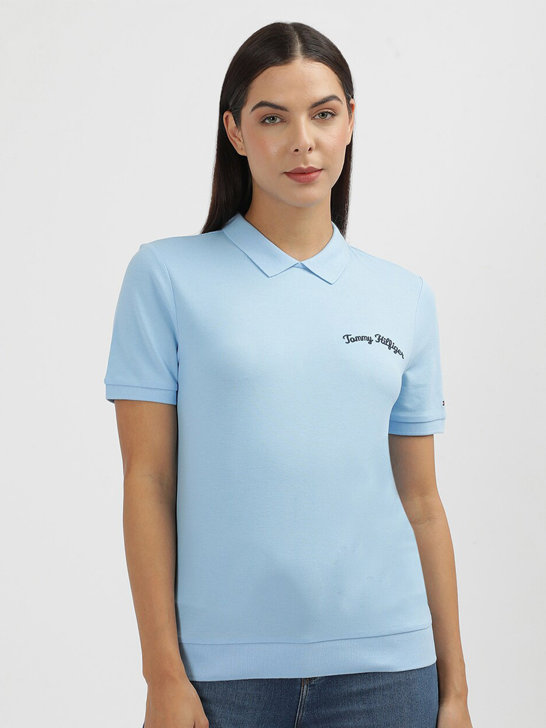 Tommy Hilfiger Women Polo Collar T-shirt