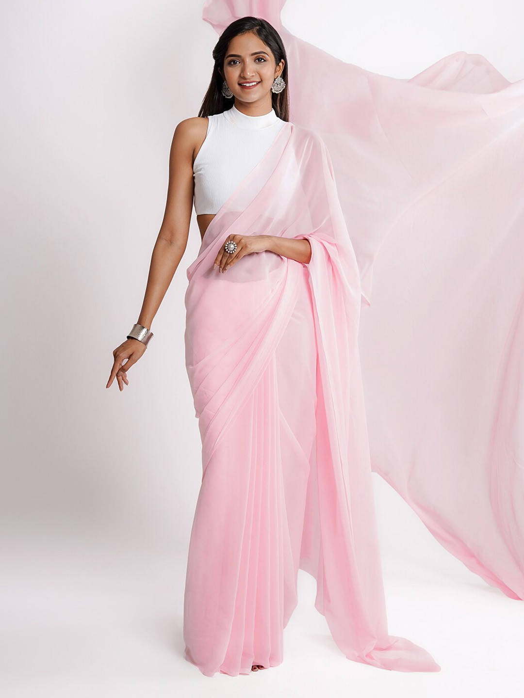 TEEJH Ajuni Georgette Saree