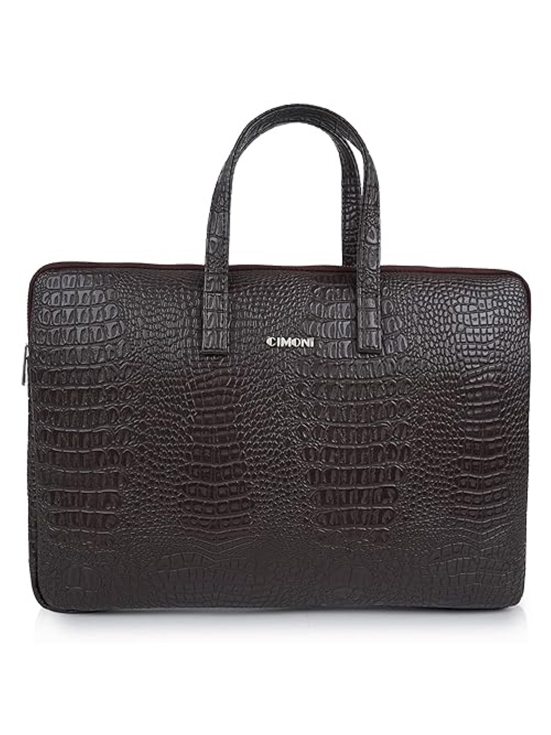 CIMONI Unisex Textured Leather Laptop Bag Up to 16 inch