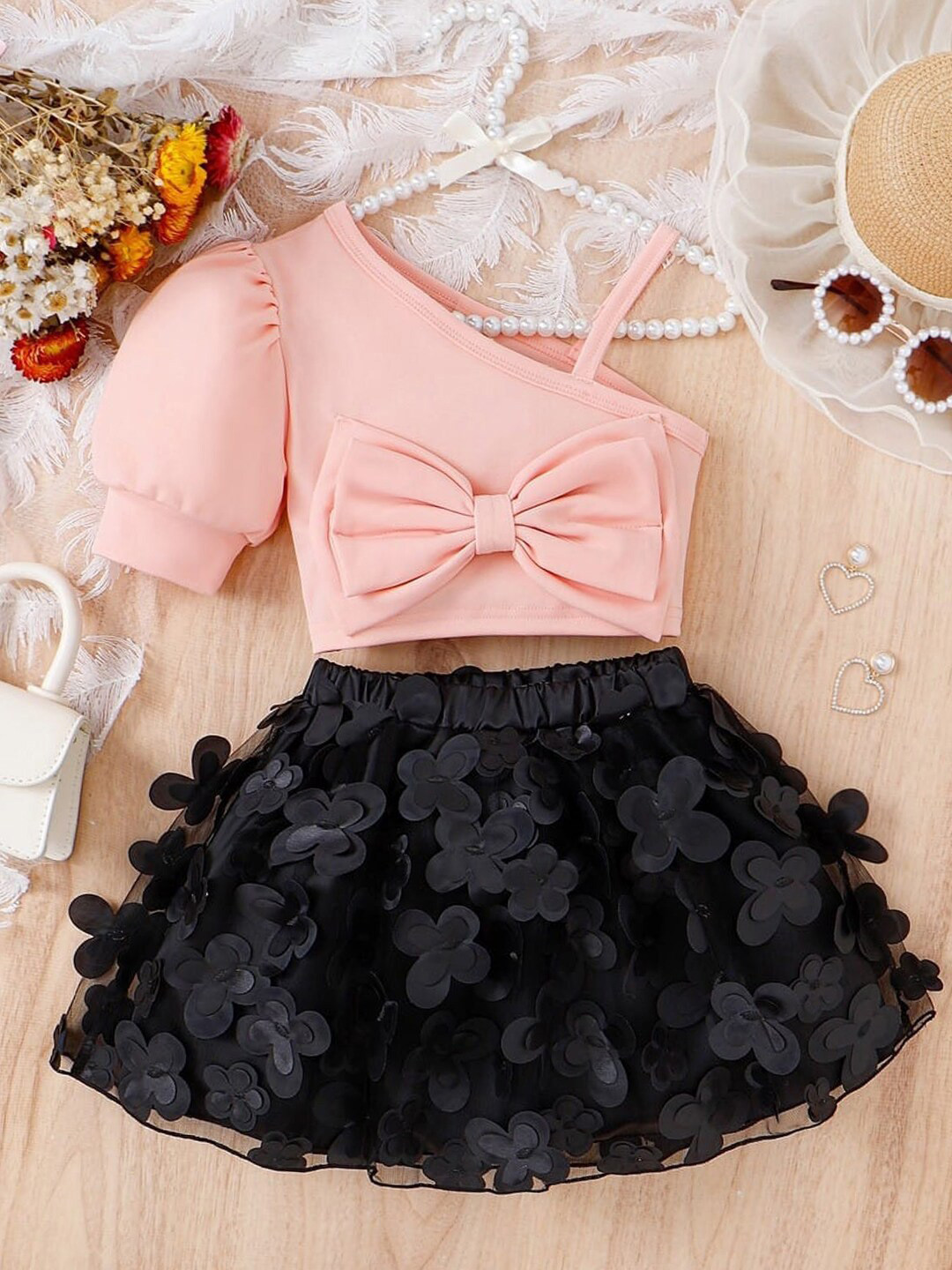 Bold N Elegant Girls Top with Skirt