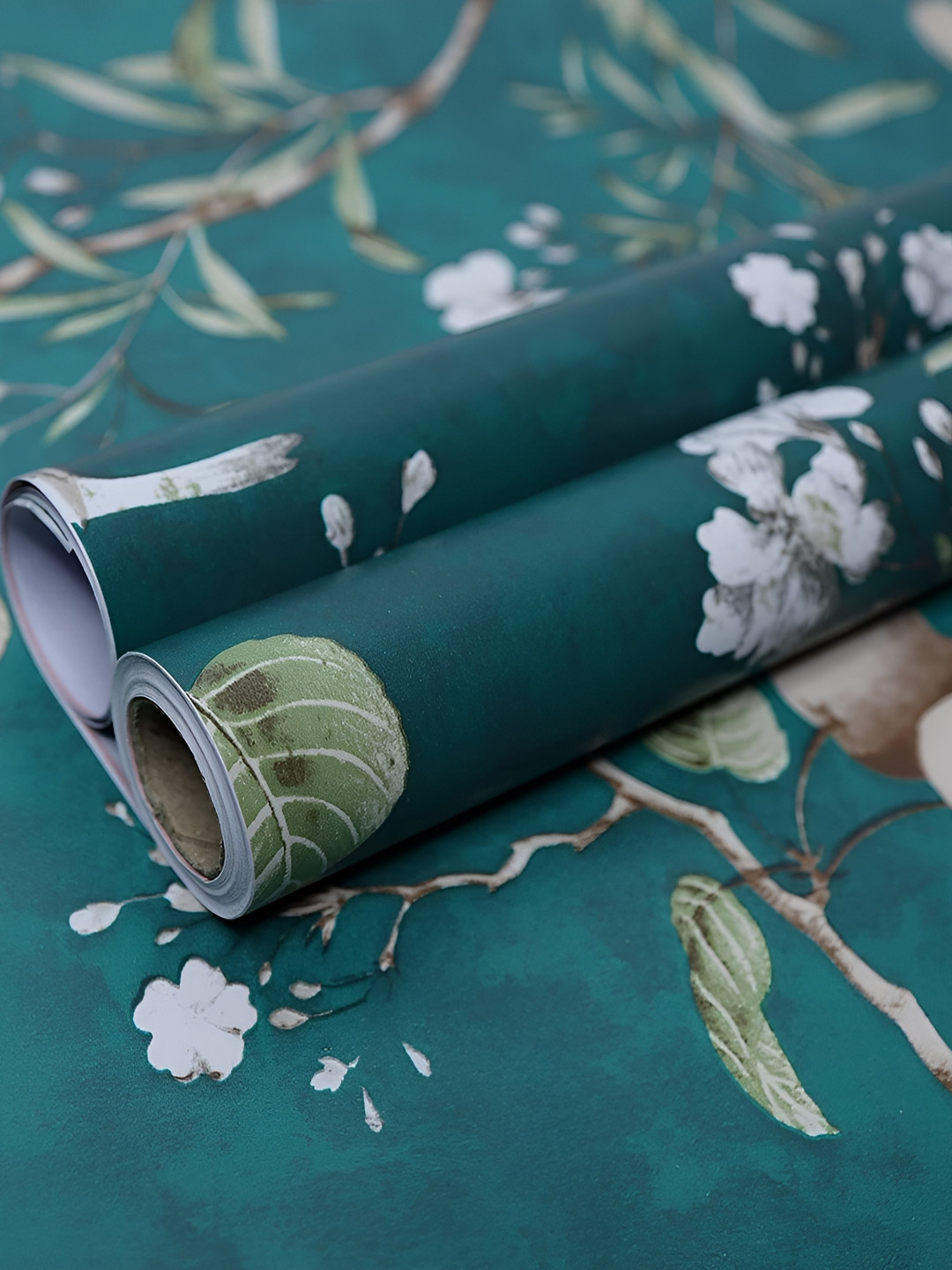 ANNA CREATIONS Green Printed Waterproof Wall Sticker