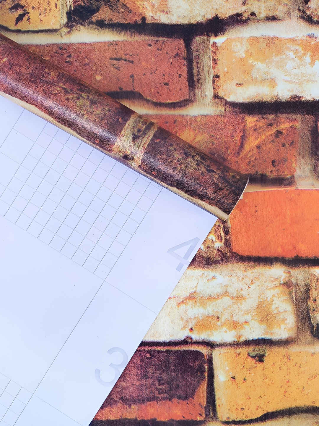 ANNA CREATIONS Brown Printed Waterproof Wall Sticker