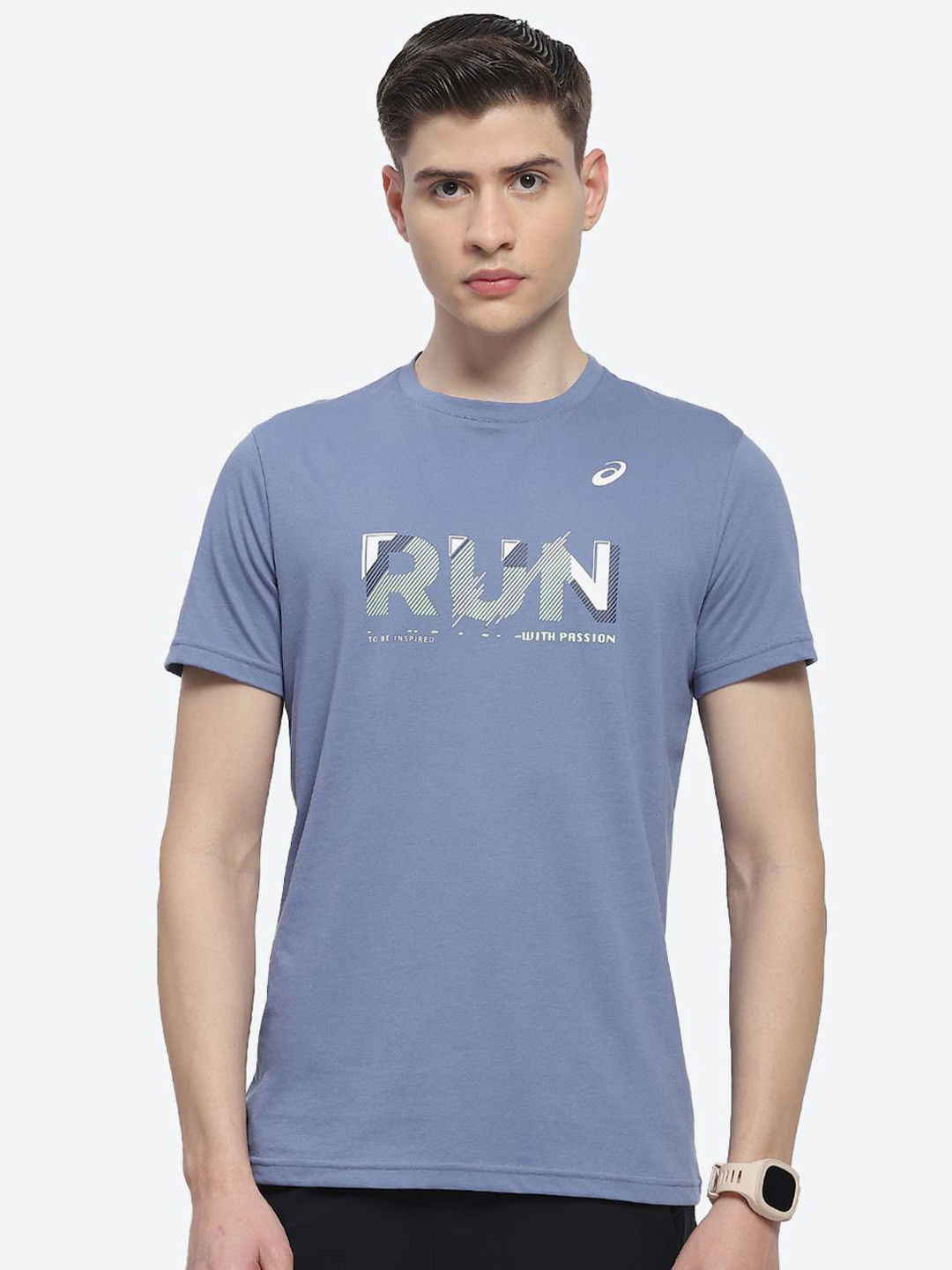 ASICS Men Graphic-Printed Cotton T-Shirt