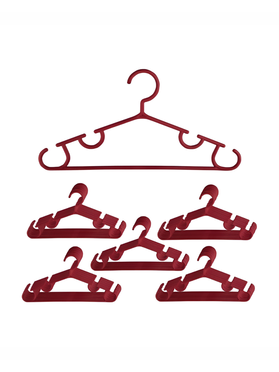 Kuber Industries Set of 50 Maroon Bar Hangers