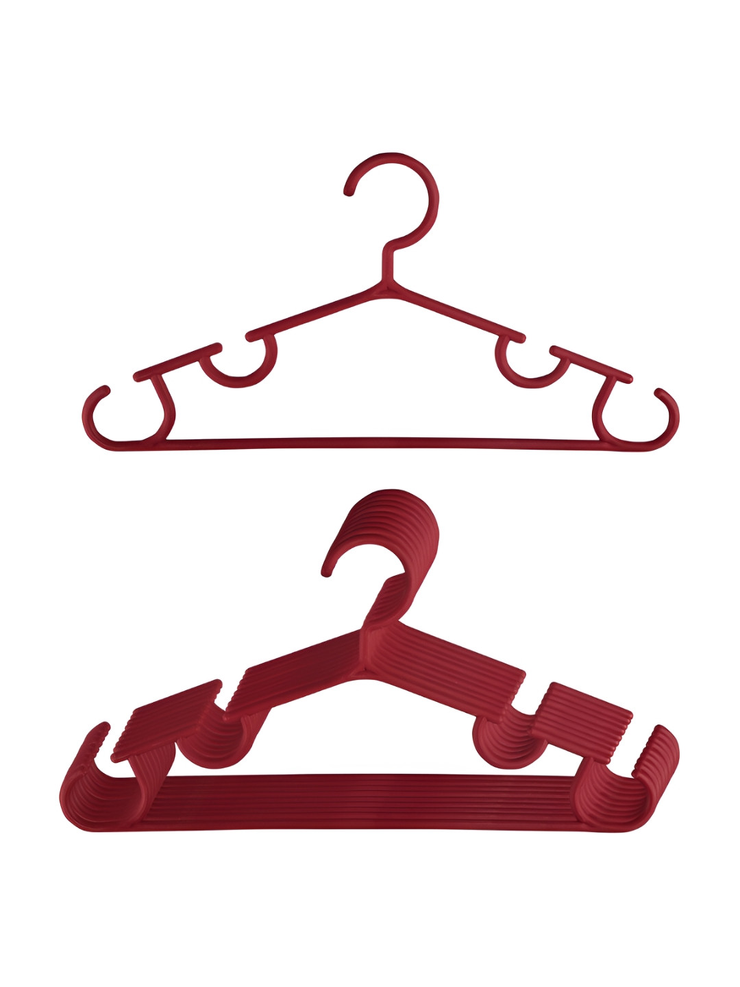 Kuber Industries 10 Pieces Maroon Bar Hangers