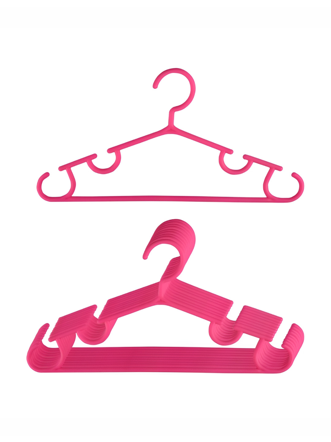 Kuber Industries Pack of 10 Plastic Multi-Purpose Bar Hangers
