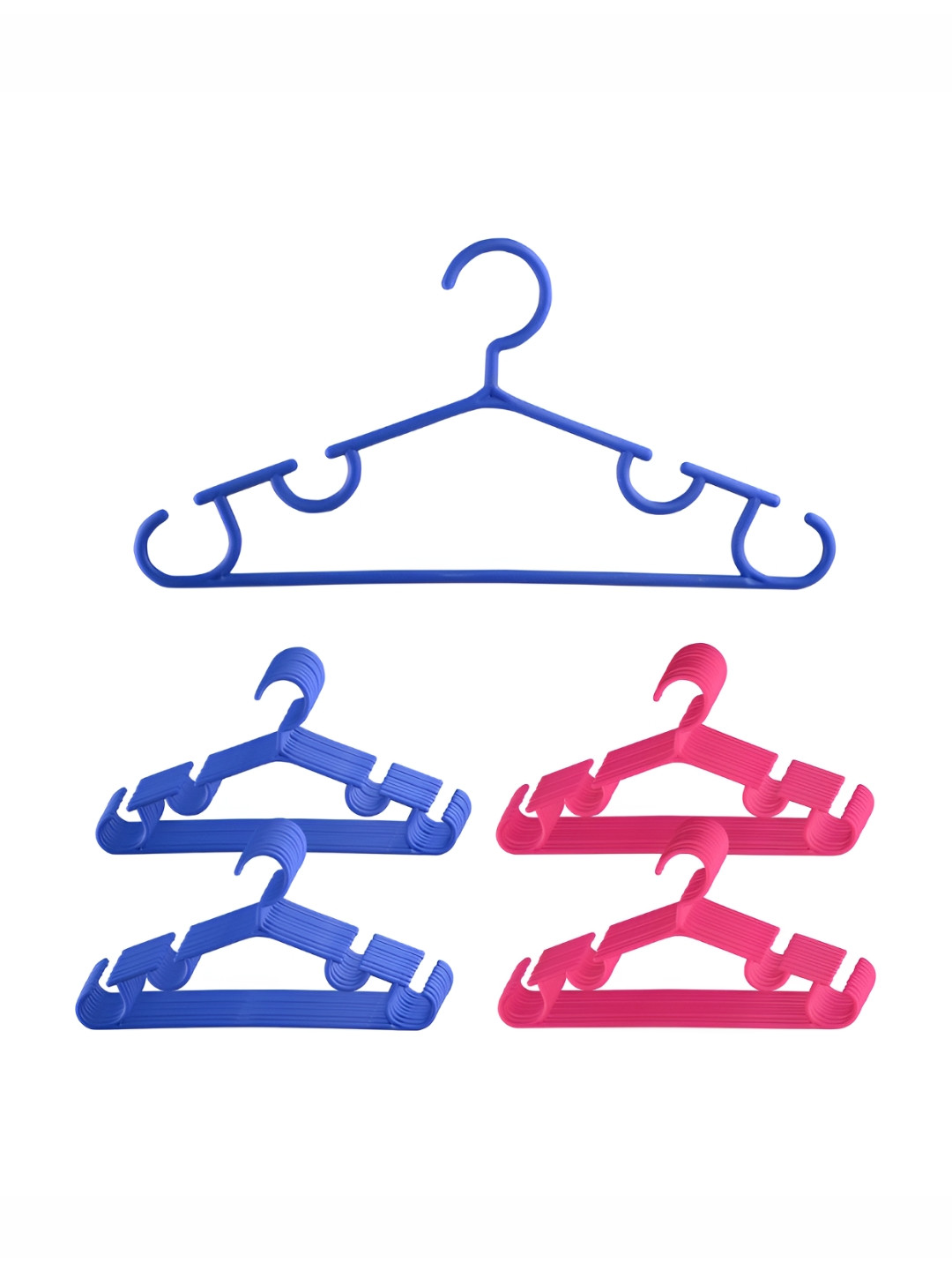 Kuber Industries Set of 40 Dark Blue & Pink Bar Hangers