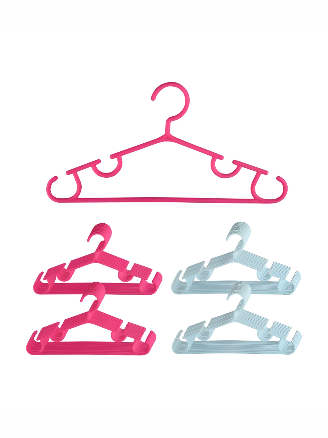 Kuber Industries Pack of 40 Plastic Multi-Purpose Bar Hangers