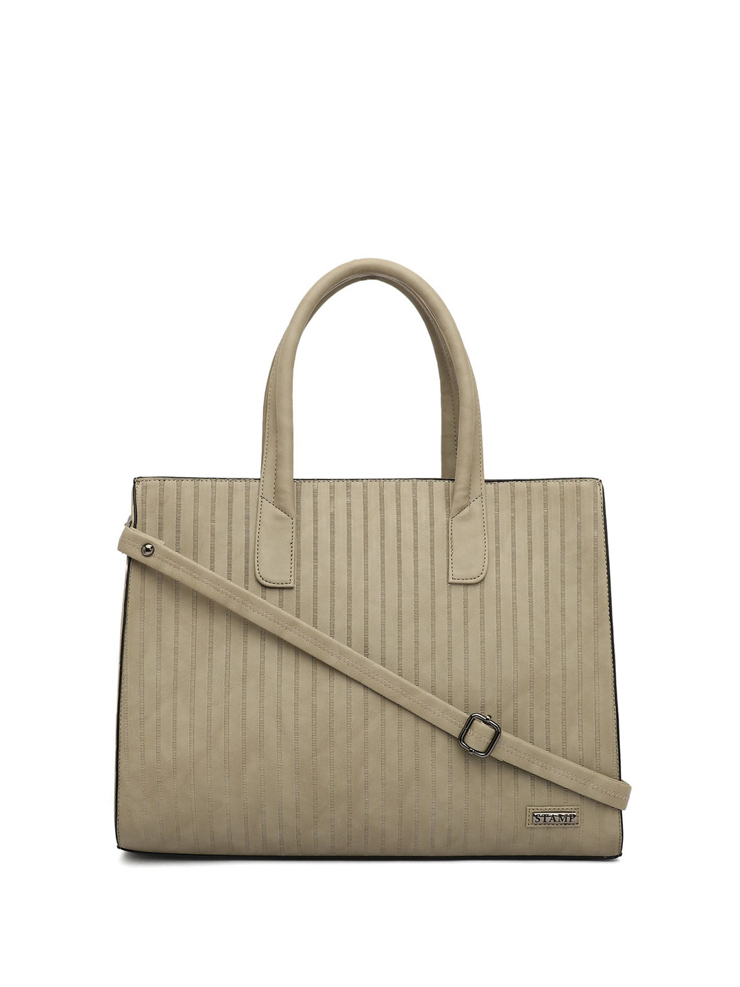 Stamp Textured PU Structured Handheld Bag with Quilted
