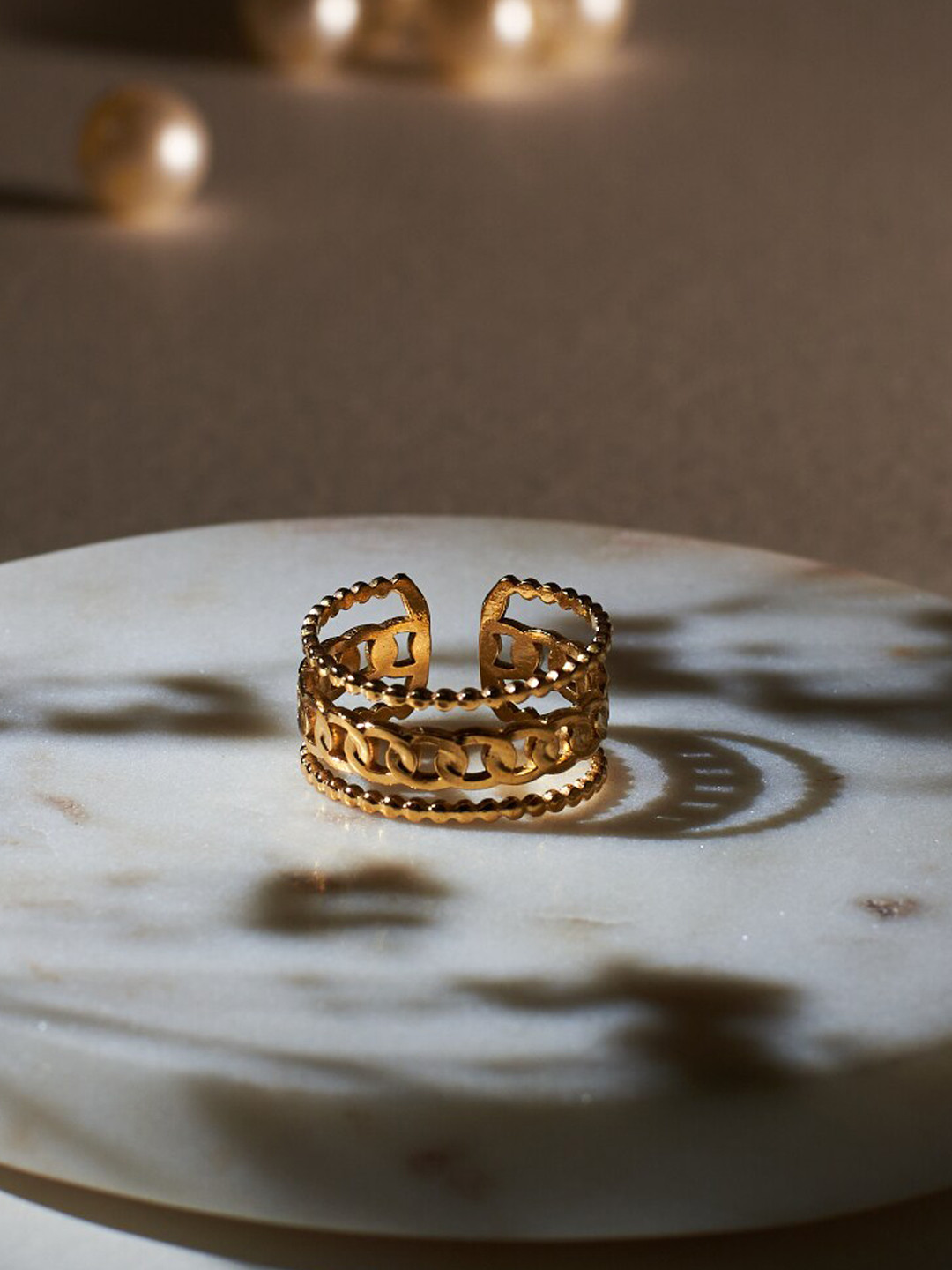 SALTY Women Aurum Titan Finger Ring