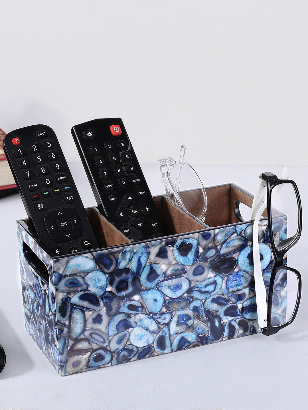 THE HOME CO. Blue & Grey Printed Multi-Utility Organisers