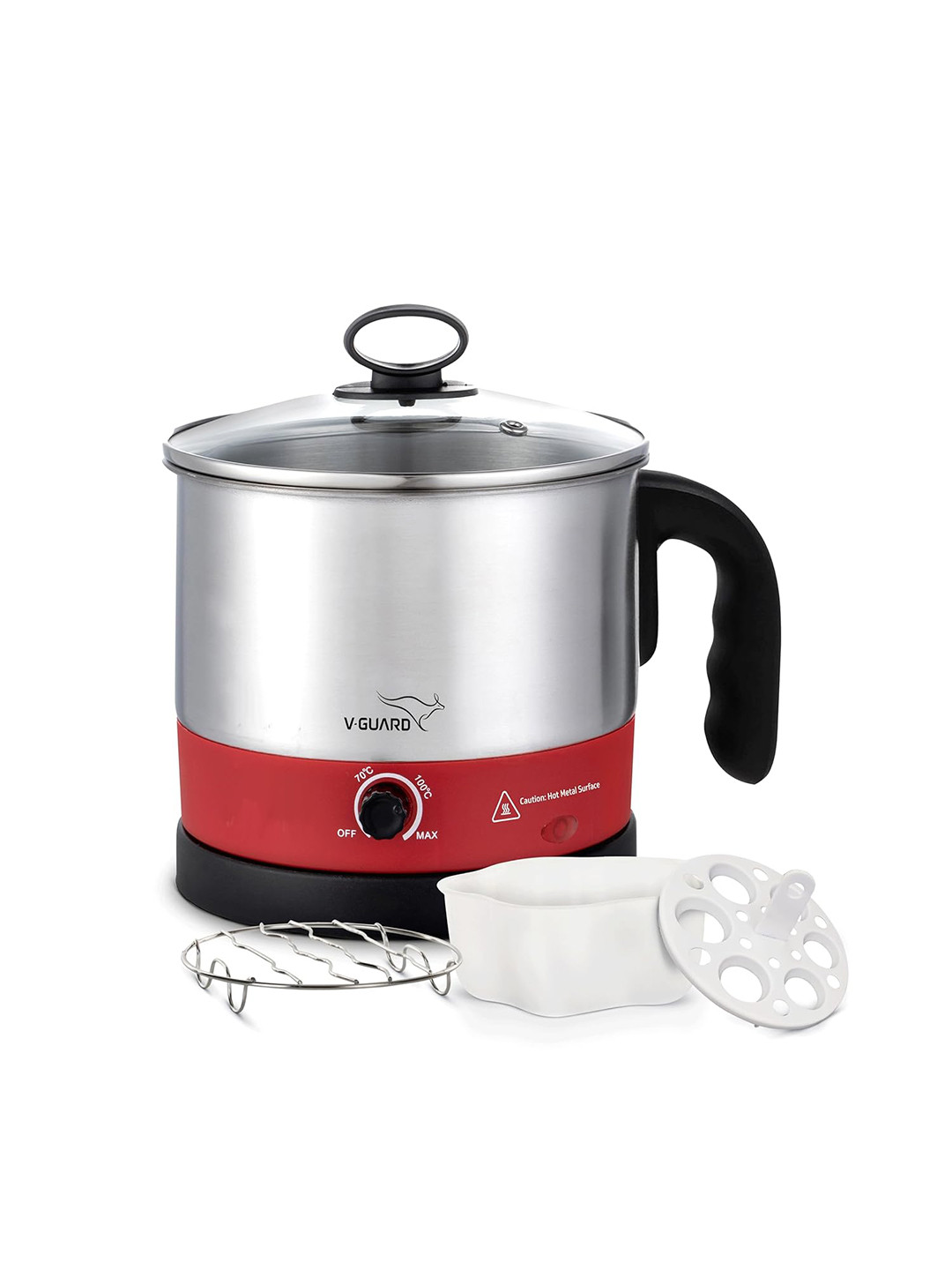 V-Guard VKM12 600 W Multipurpose Electric Kettle