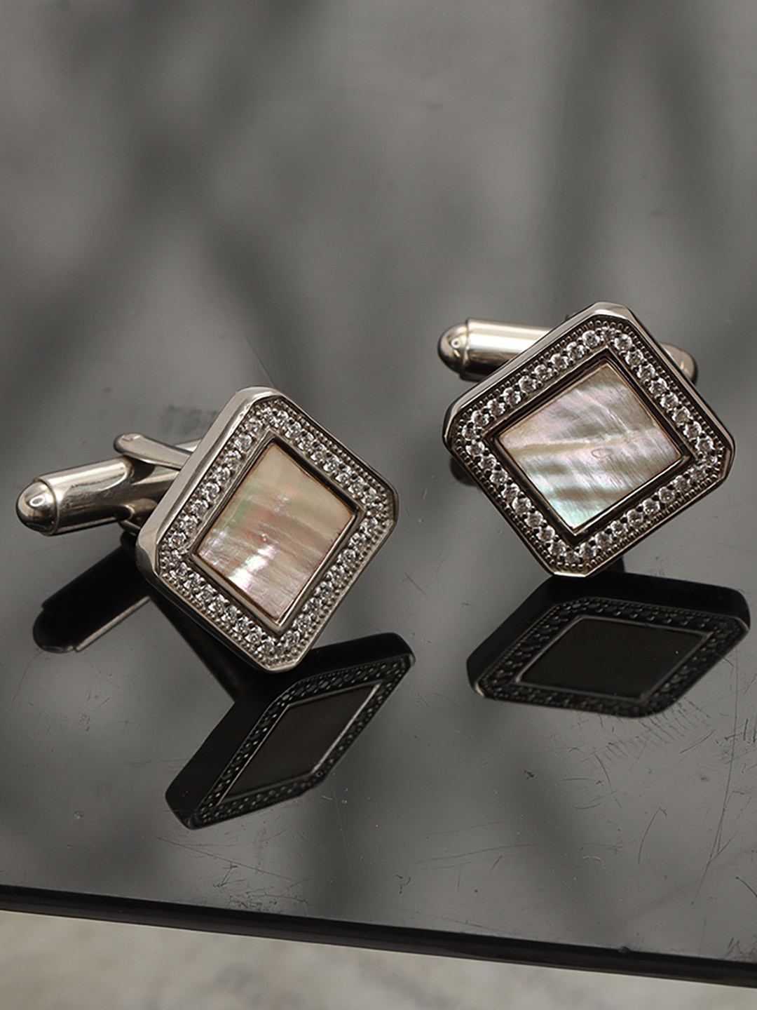 LeCalla  Square Wedding Cufflinks