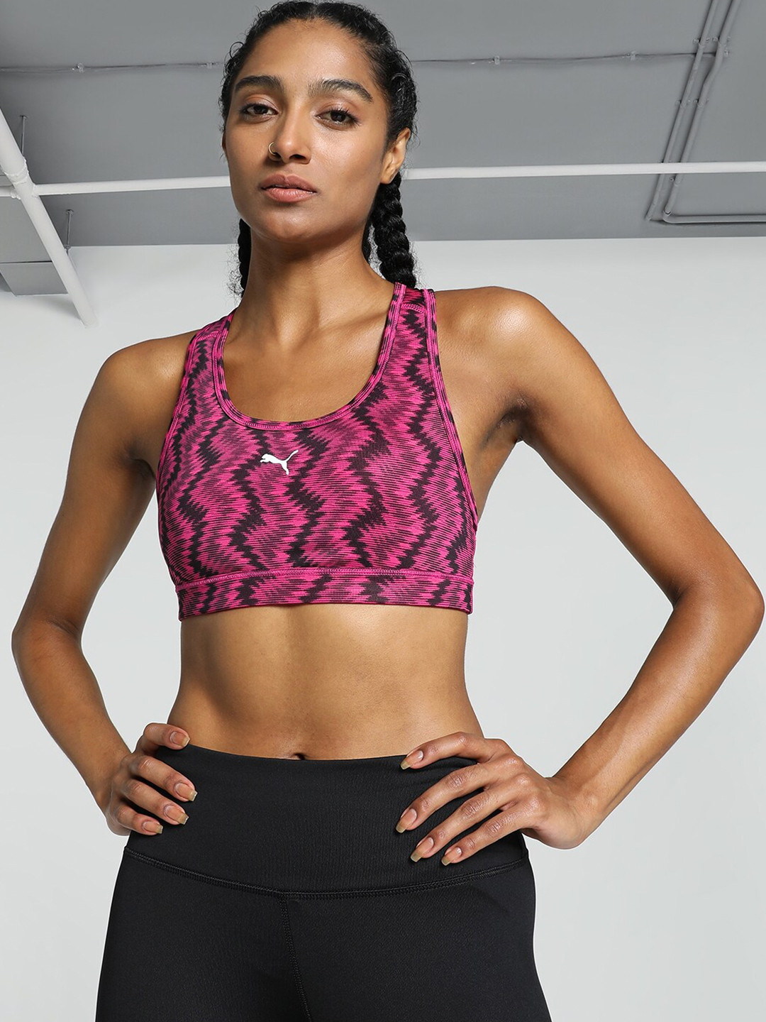 Puma 4KEEPS Printed Training Bra 52531703