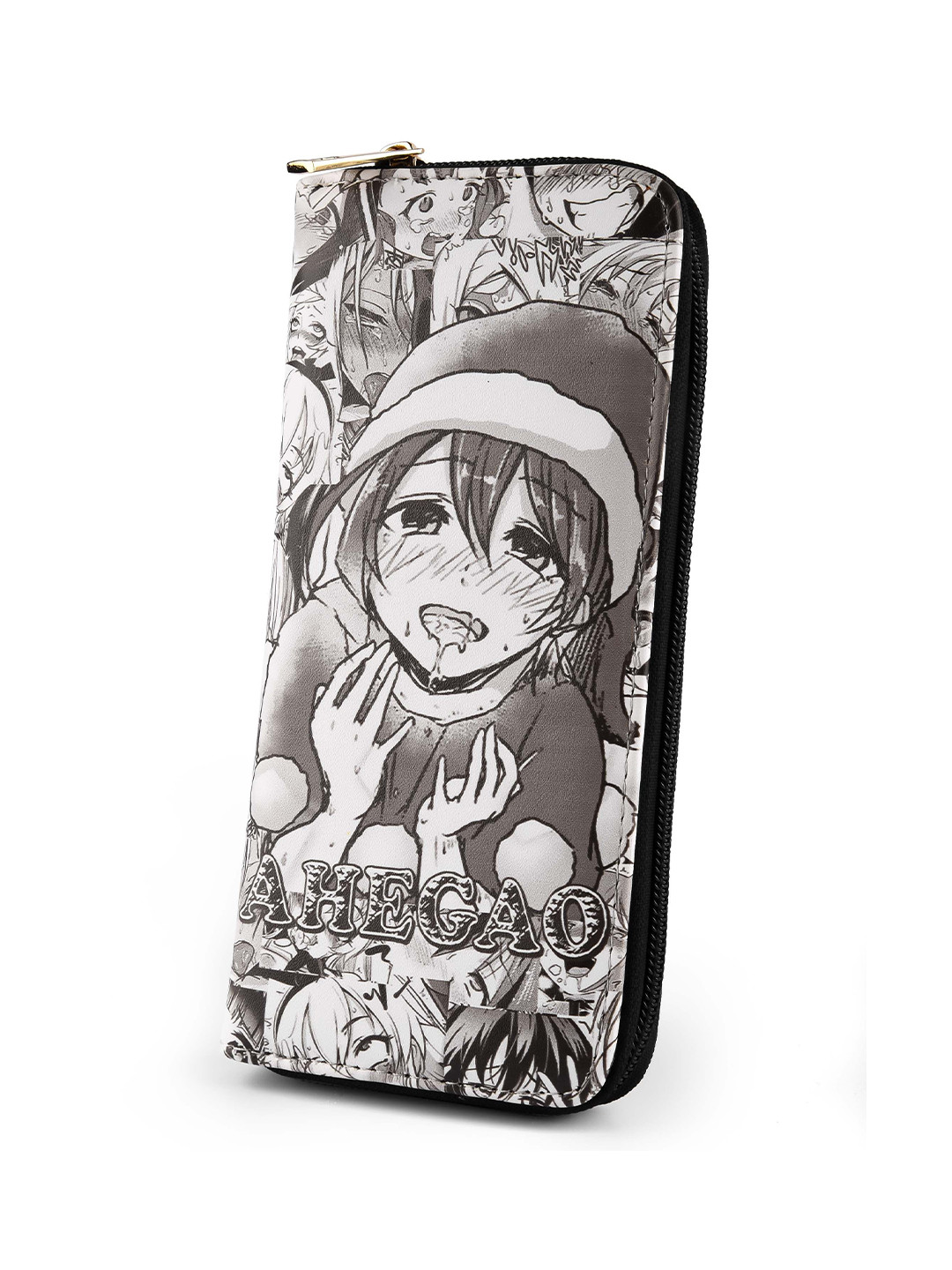 COMICSENSE Women Anime Ahegao Printed Zip Around Wallet