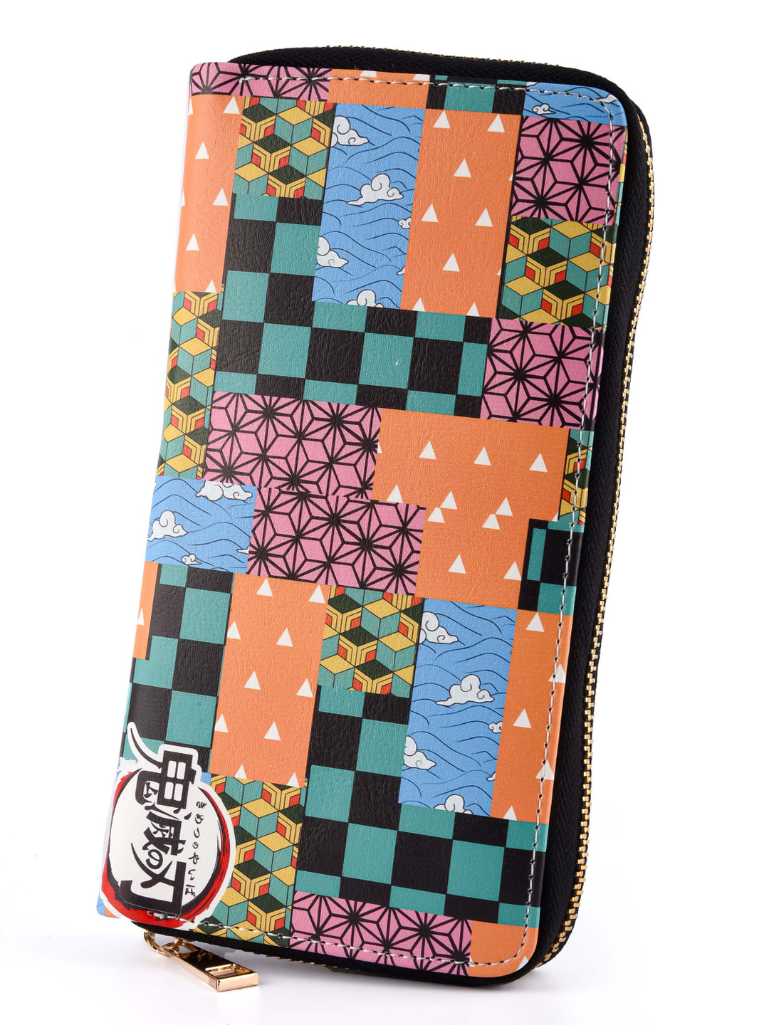 COMICSENSE Women Demon Slayer Anime Wallet Slayer Pattern Printed Zip Around Wallet