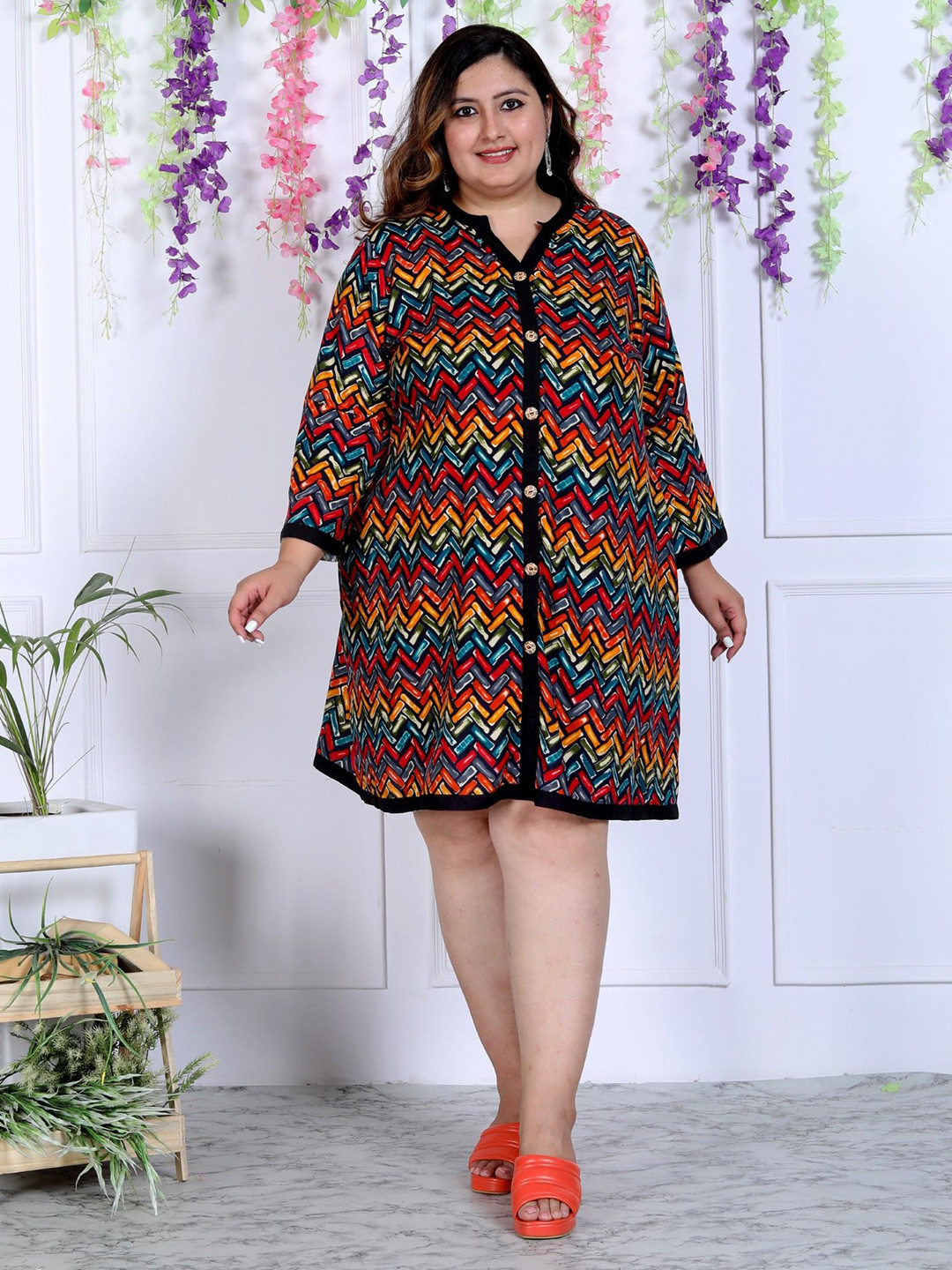 KALINI Plus size Shirt Dress