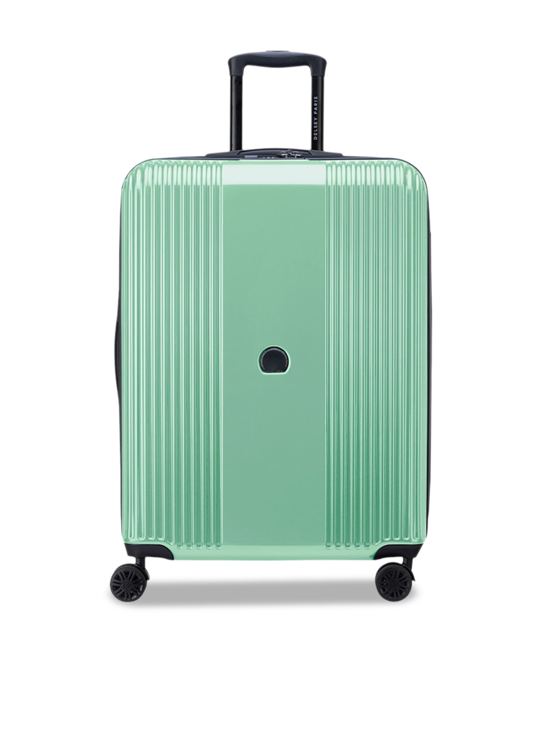 DELSEY PARIS OPHELIE Large Check-in Suitcase - Hard-Sided Almond Polycarbonate Trolley with TSA Lock