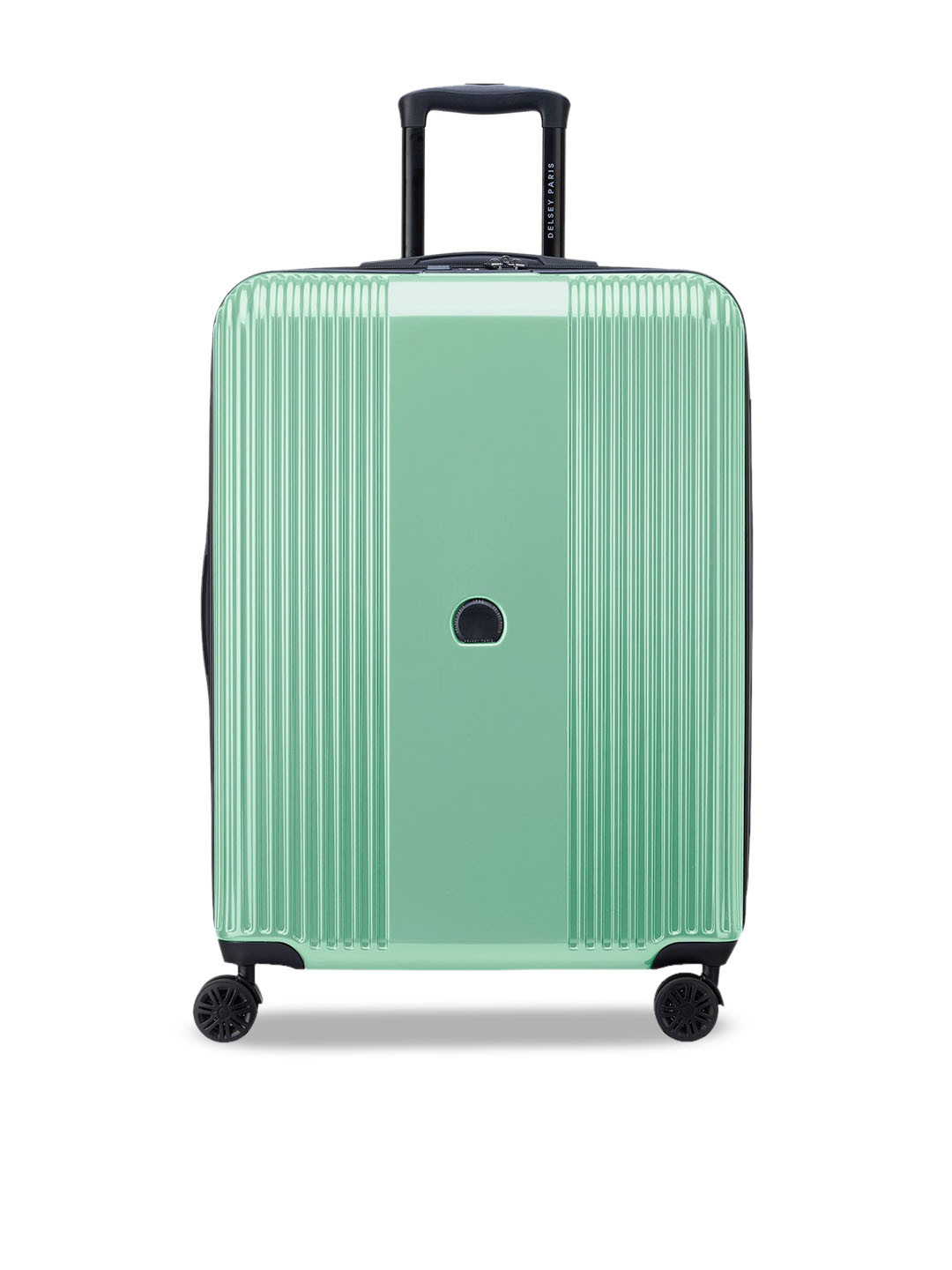 DELSEY PARIS OPHELIE Small Cabin Expandable Suitcase - Hard-Sided Almond Polycarbonate Trolley with TSA Lock