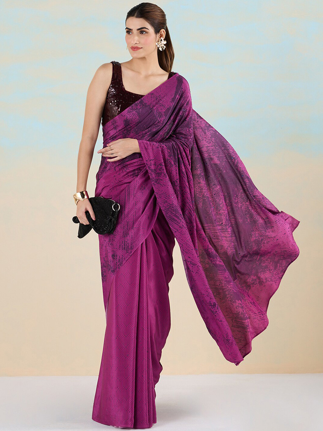 navyasa by liva Beads and Stones Liva Saree
