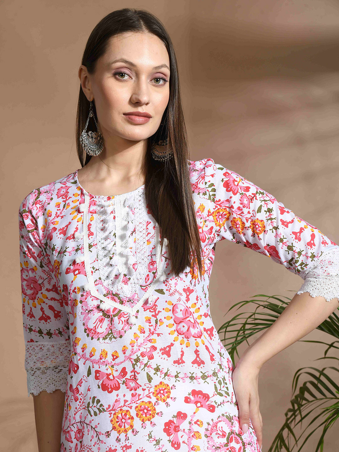 CRENOL THREADS Women Ethnic Motifs Printed Kurta