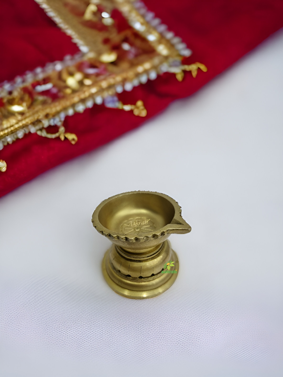 Aakrati Yellow Lotus Shape Large Diya