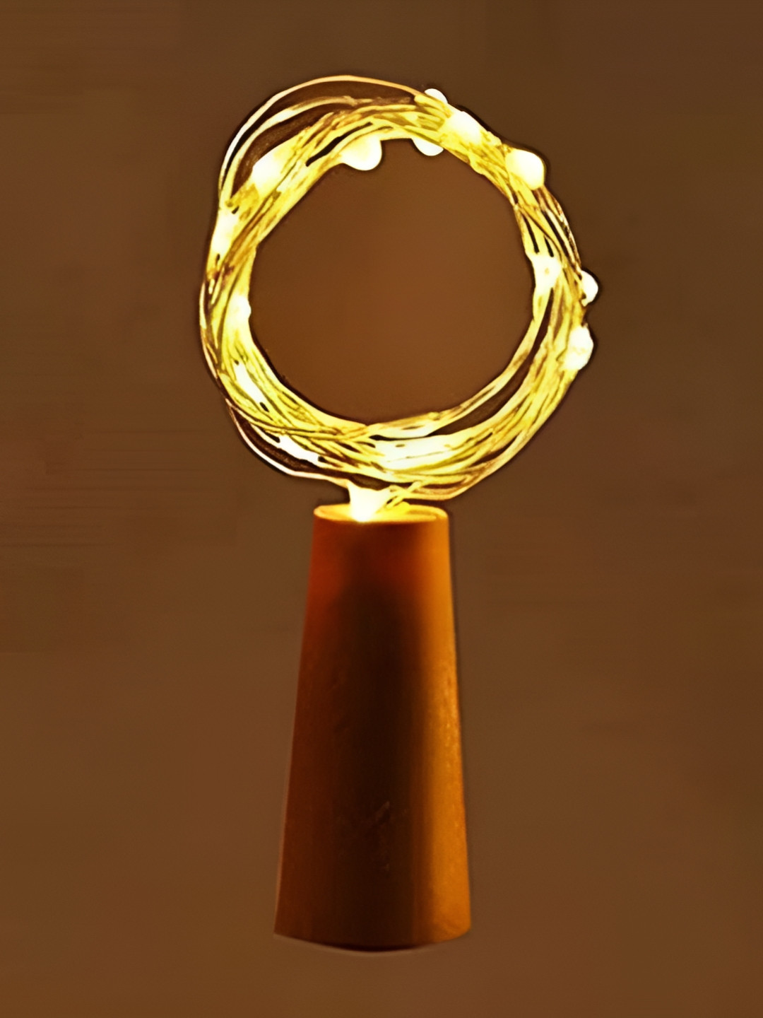 SPARK WORLD Yellow Cork String Lights