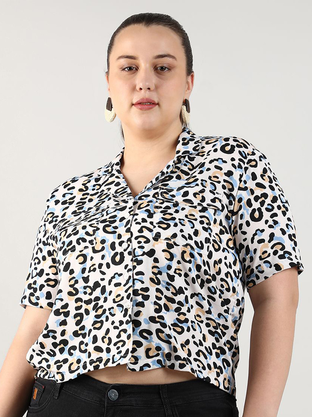 Instafab Plus Women Comfort Animal Printed Casual Shirt