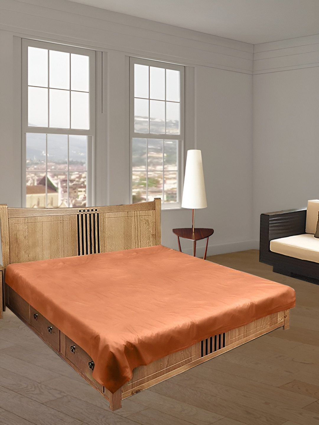 Aura Gold-Toned Textured Water Resistant Mattress Protector