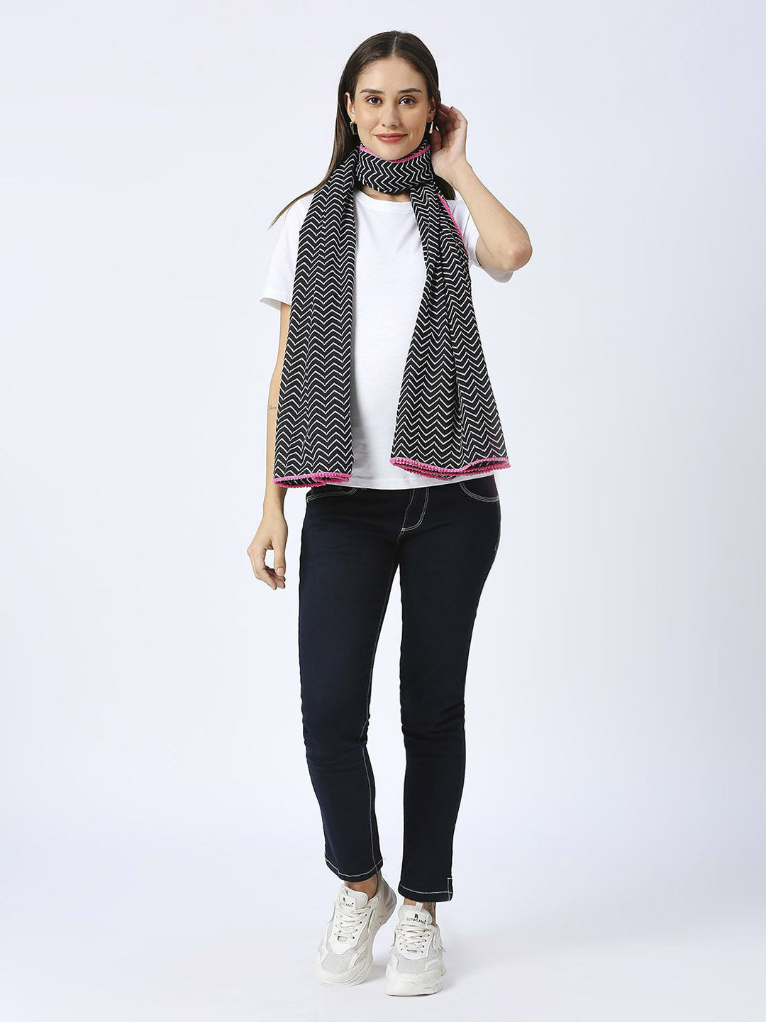Mom For Sure by Ketki Dalal Women  Cotton Striped Maternity Shrug