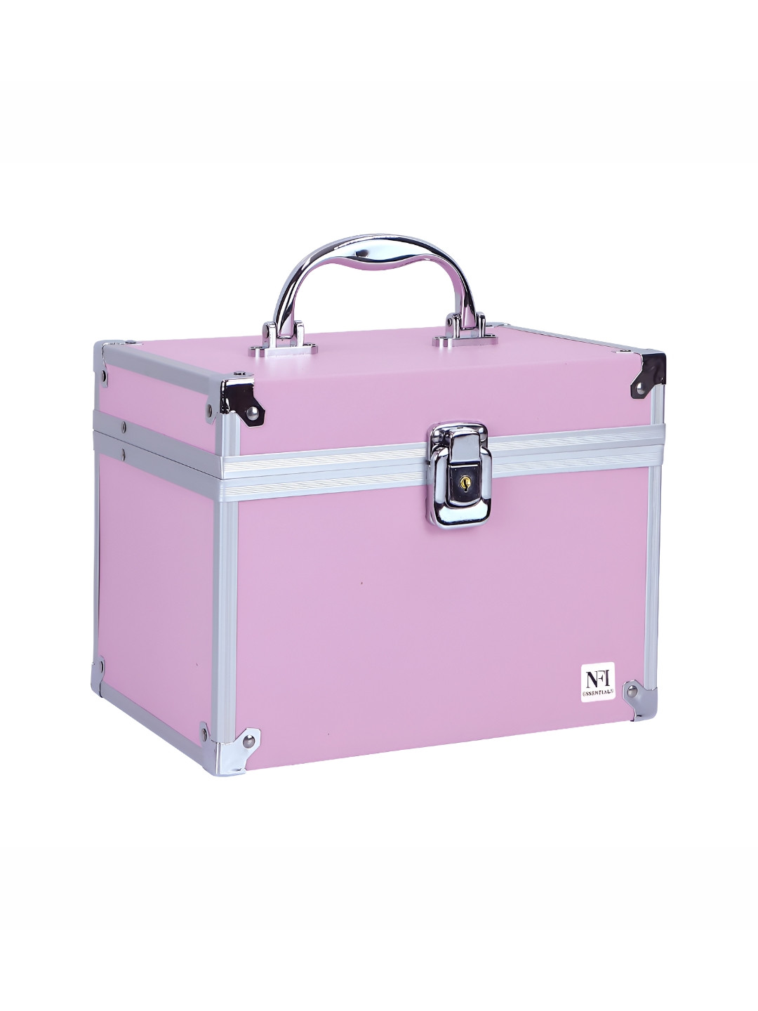 NFI essentials Pink & White Regular Makeup Organiser Organisers