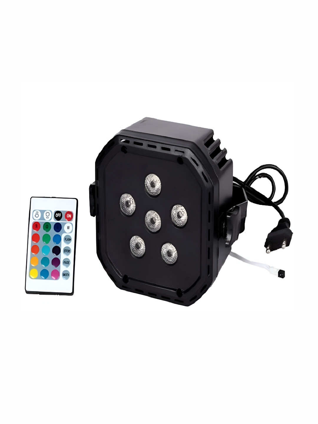 SPARK WORLD Black Textured Square Laser Stage Disco Floor Lamps