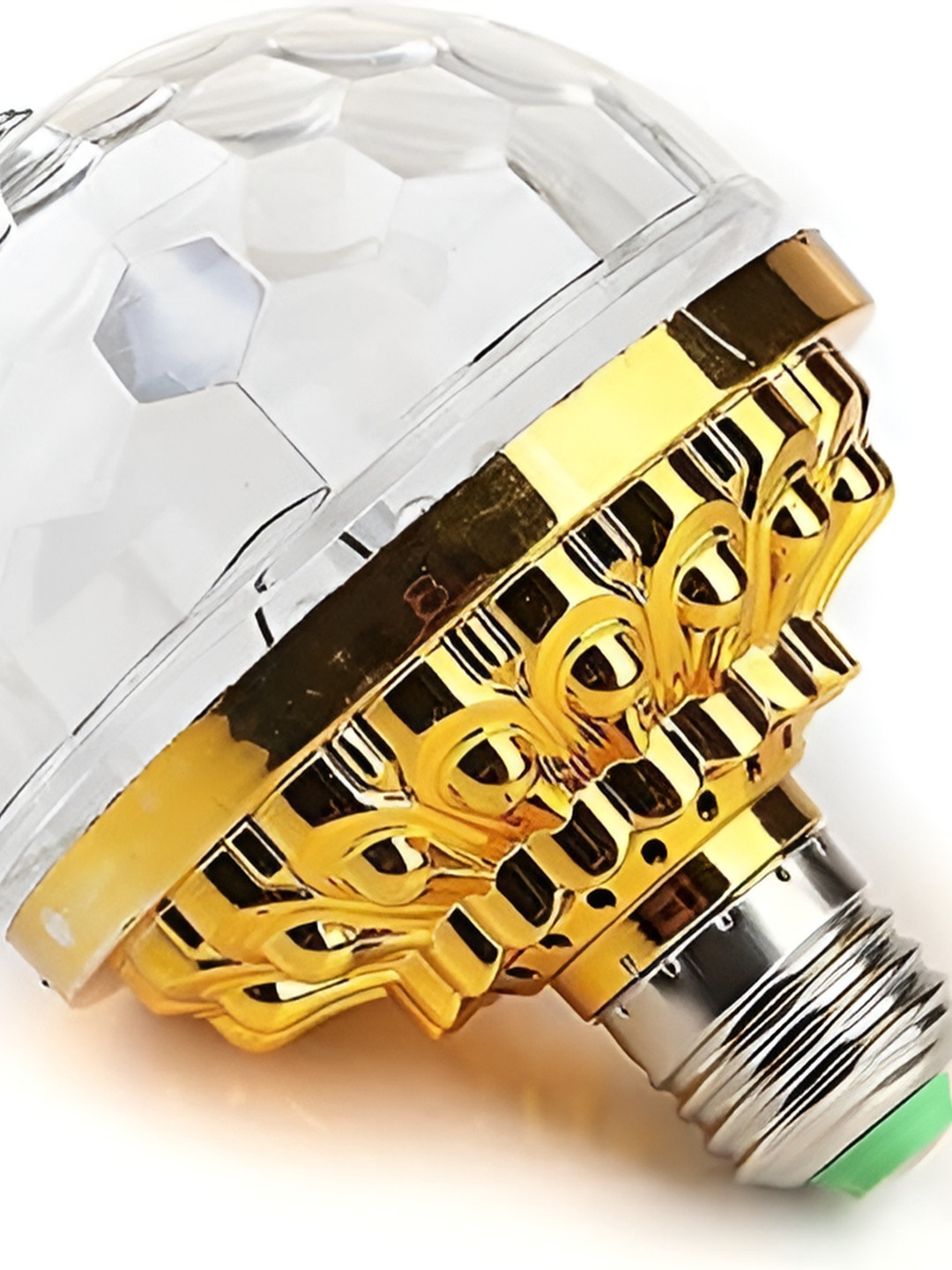 SPARK WORLD Yellow & White Disco Ball String Lights