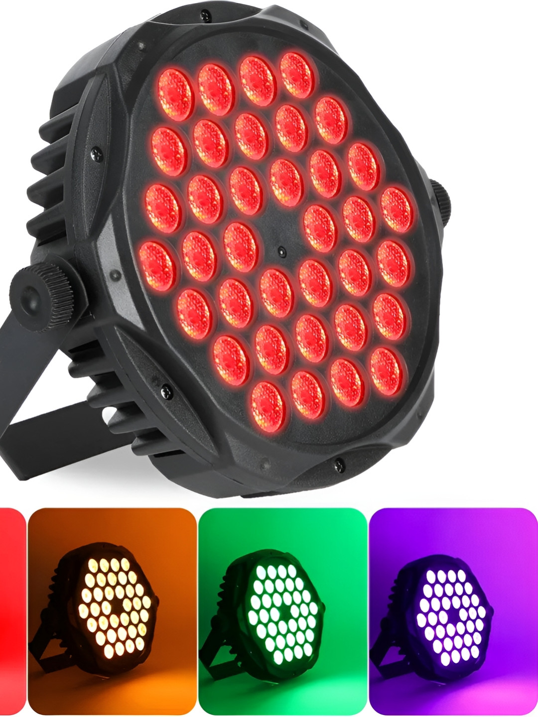 SPARK WORLD Black Textured Square Laser Stage Disco Floor Lamps