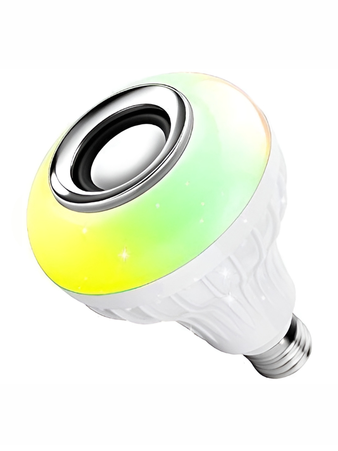 SPARK WORLD White & Yellow Bluetooth Music Disco Light Bulb