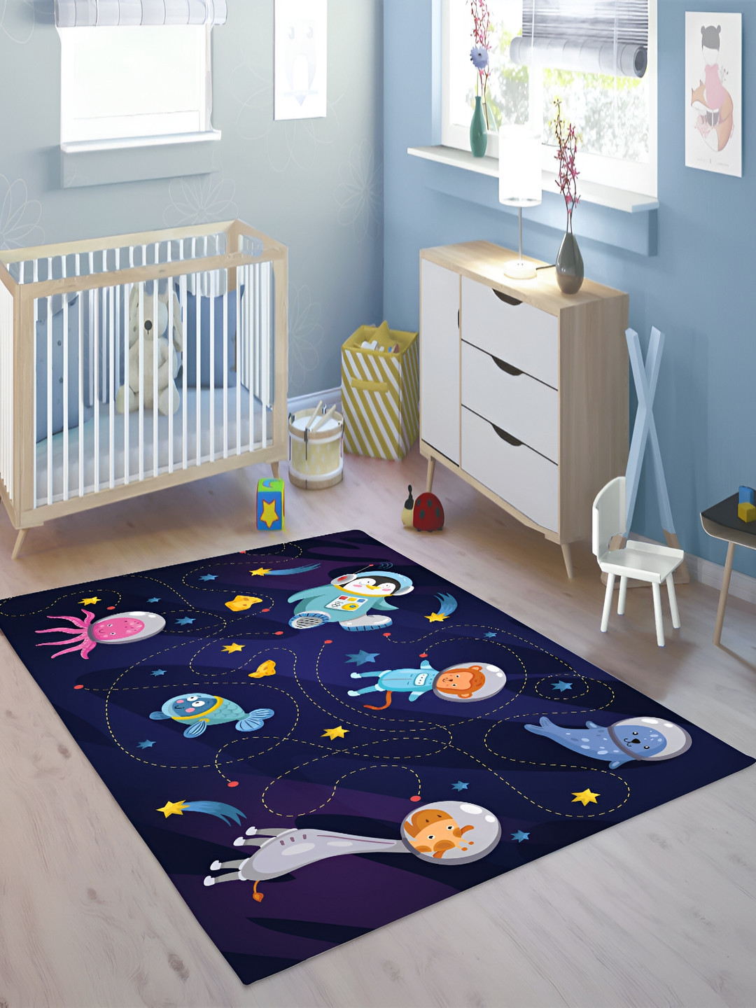 MASU LIVING Kids Printed Rectangular Anti-Skid Yoga Mat