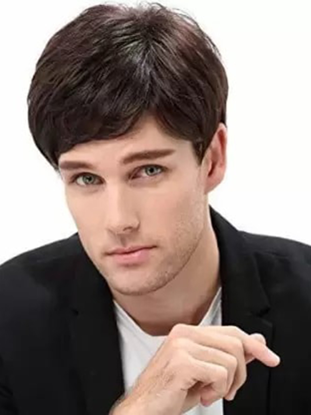 CRIBE Men Wig Hair Extension - Brown