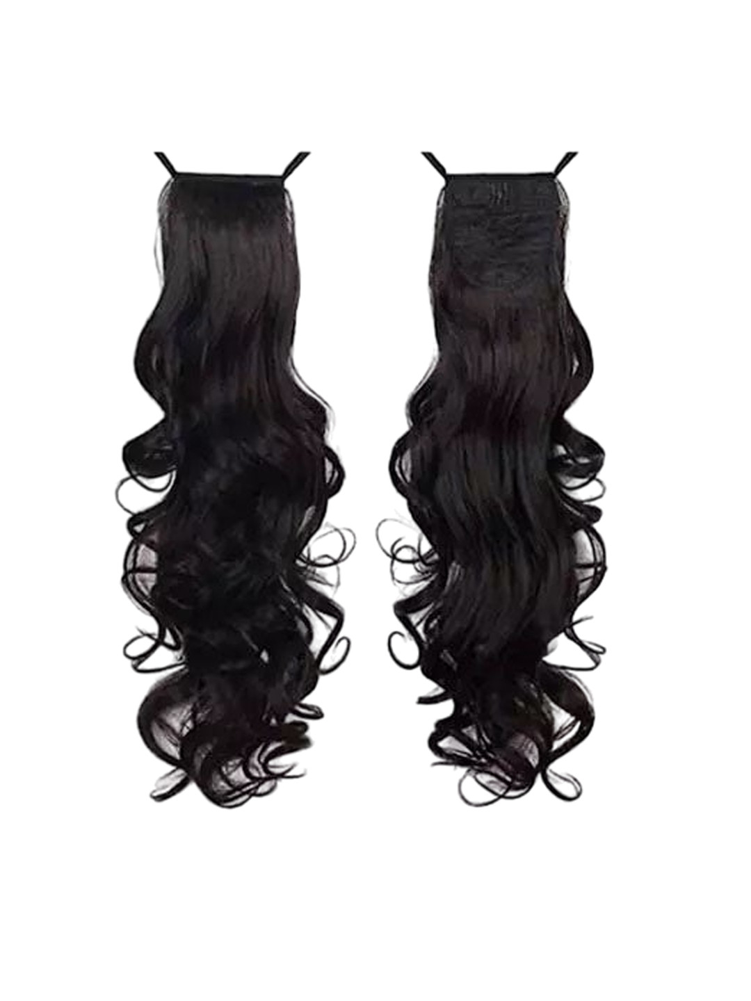 CRIBE Wavy Ribbon Ponytail Hair Extension - Black