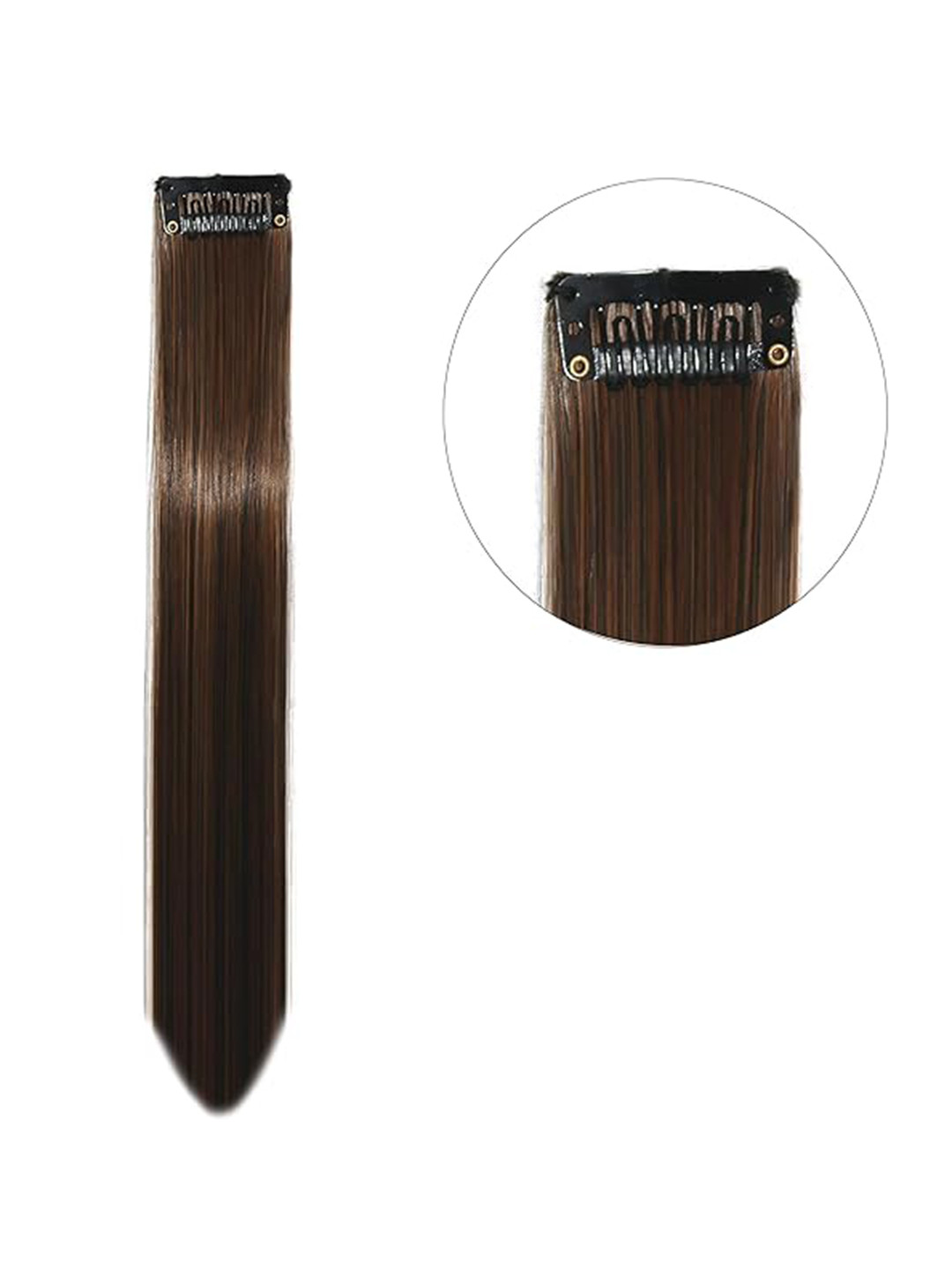 CRIBE 1 Clip Hair Streak Hair Extension - Brown