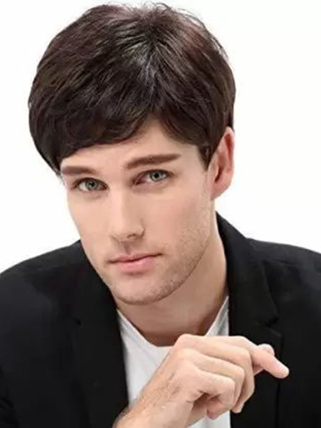 CRIBE Men Hair Extension Wig - Black