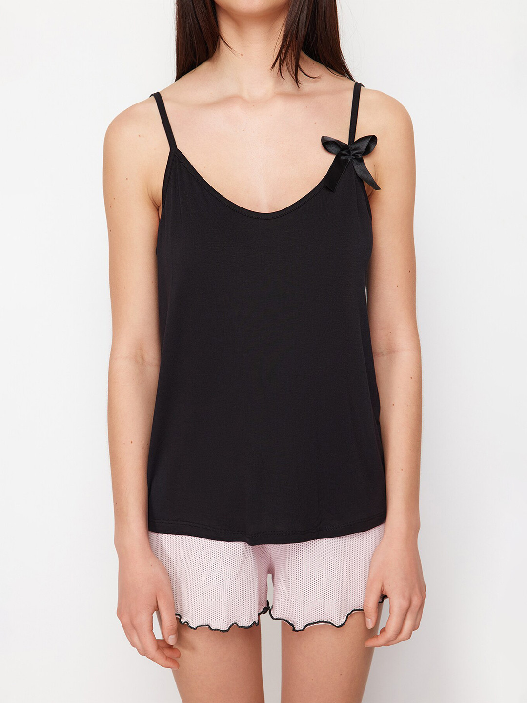 Trendyol Shoulder Straps Top With Shorts