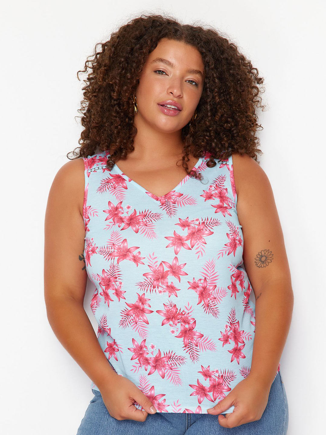 Trendyol Floral Printed Top