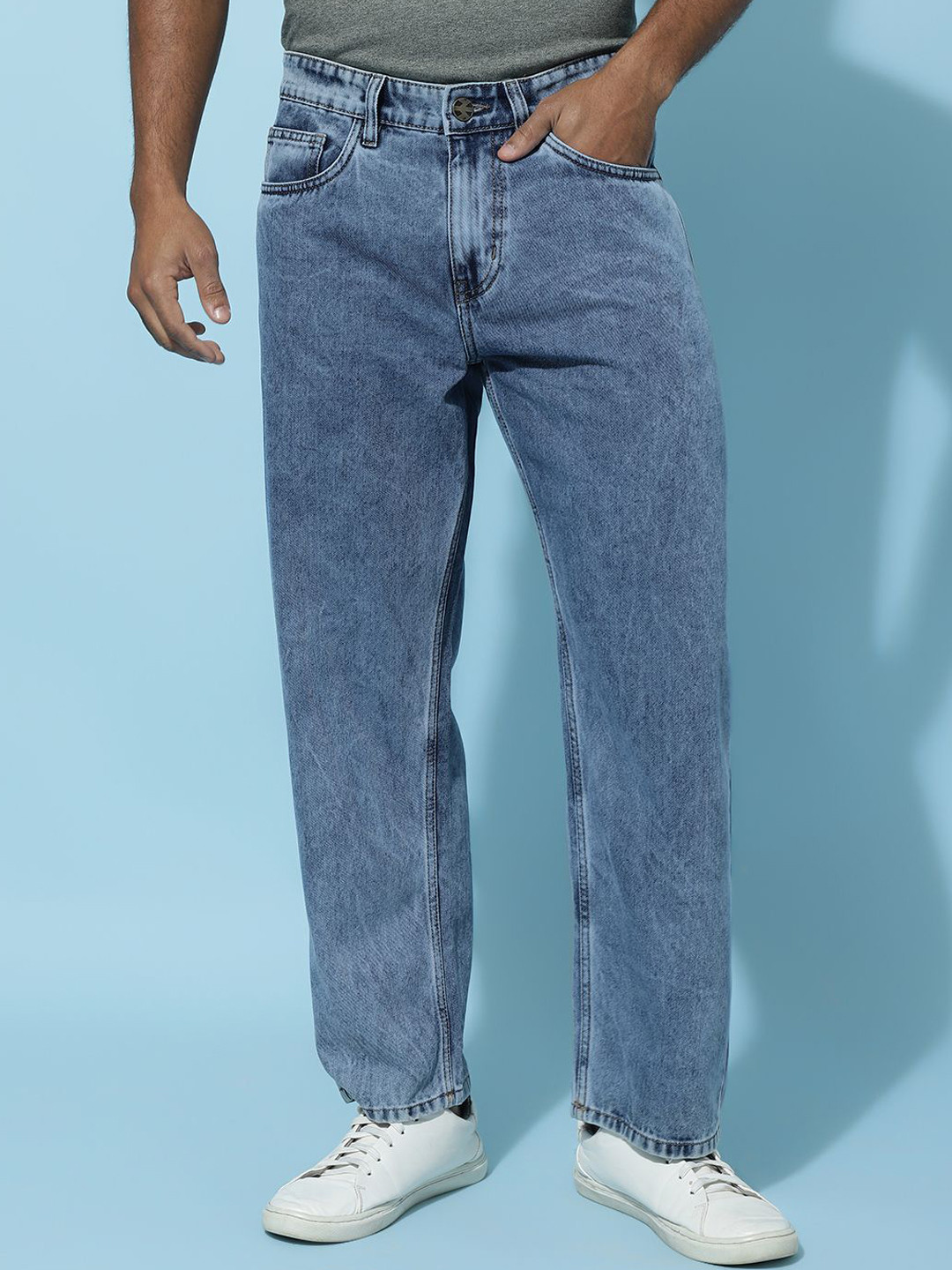 Kook N Keech Men Jean Relaxed Fit Light Fade Jeans