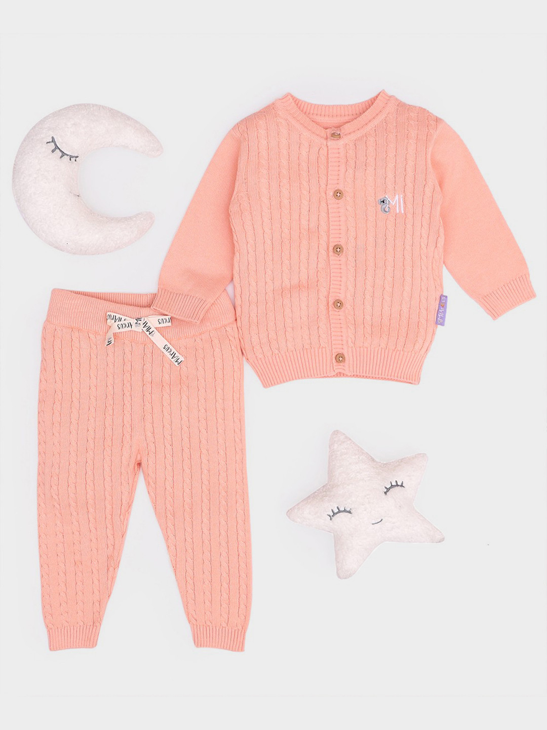 MiArcus Kids Striped Cardigan with Pyjamas